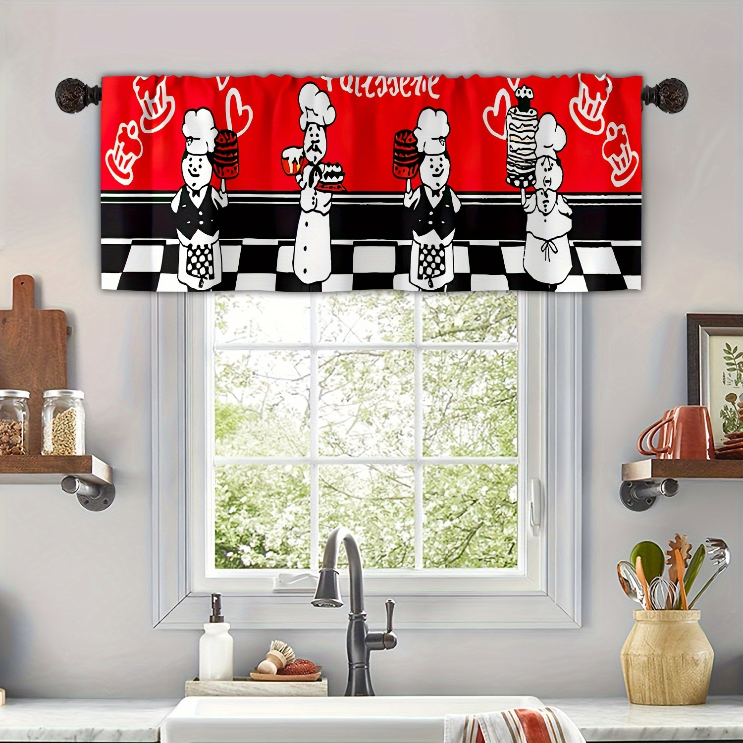  Chef Kitchen Curtains, Chef Kitchen Valances for