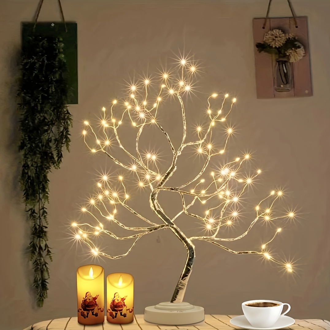 LED Tree Lights, LED Light Tree, Tree Light, Warm White, Adjustable  Branches, 108 LED Tree Lamp, Decorative Tree, Illuminated Tree Lighting,  Indoor