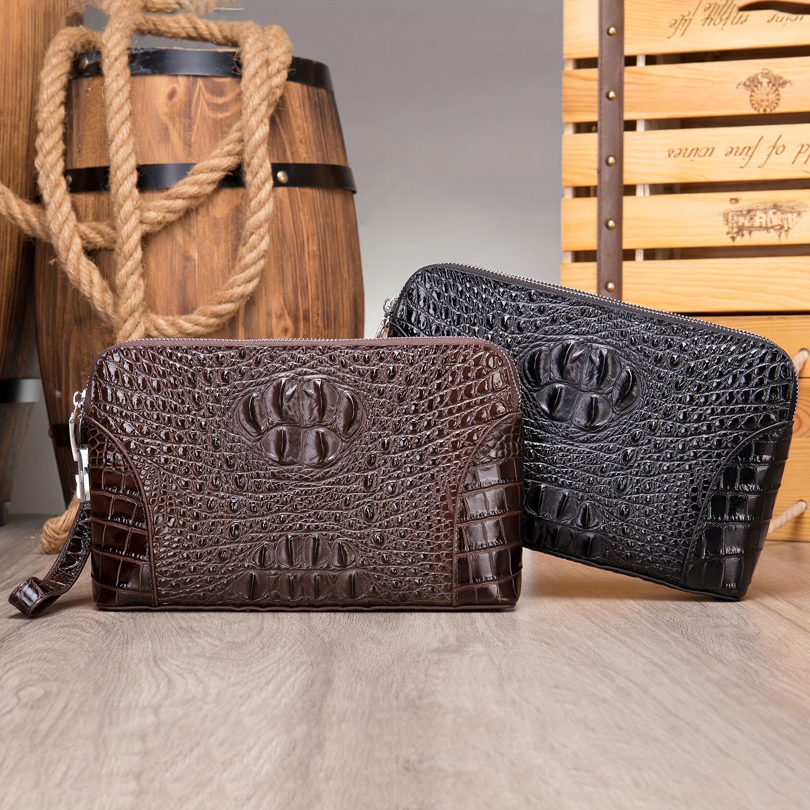 Chue Genuine Crocodile Skin Handbag For Lady New Leather Fashion