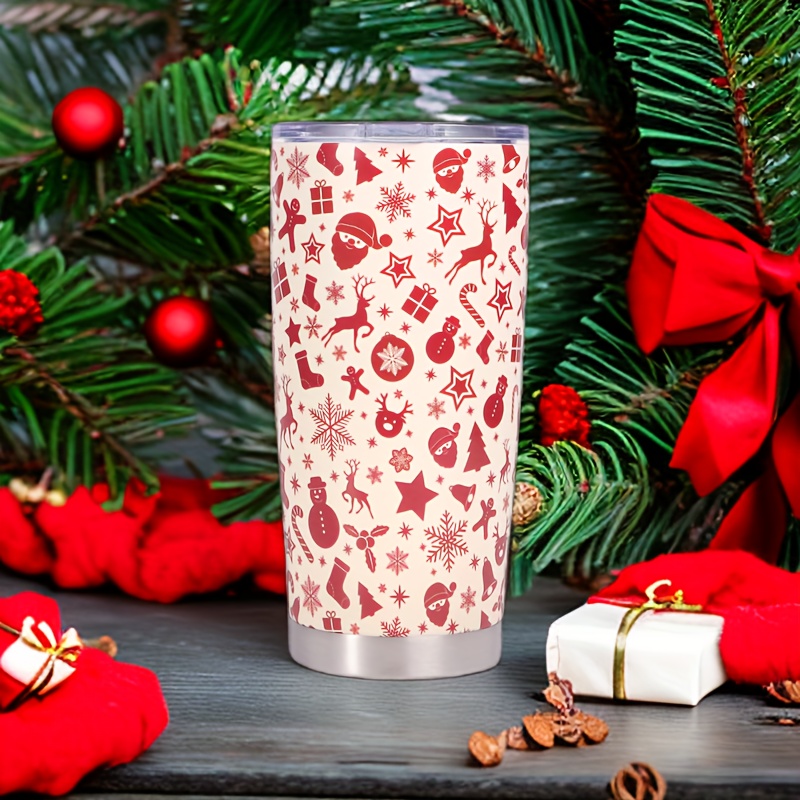 Christmas Tumbler Stainless Steel And Double Wall Insulated - Temu