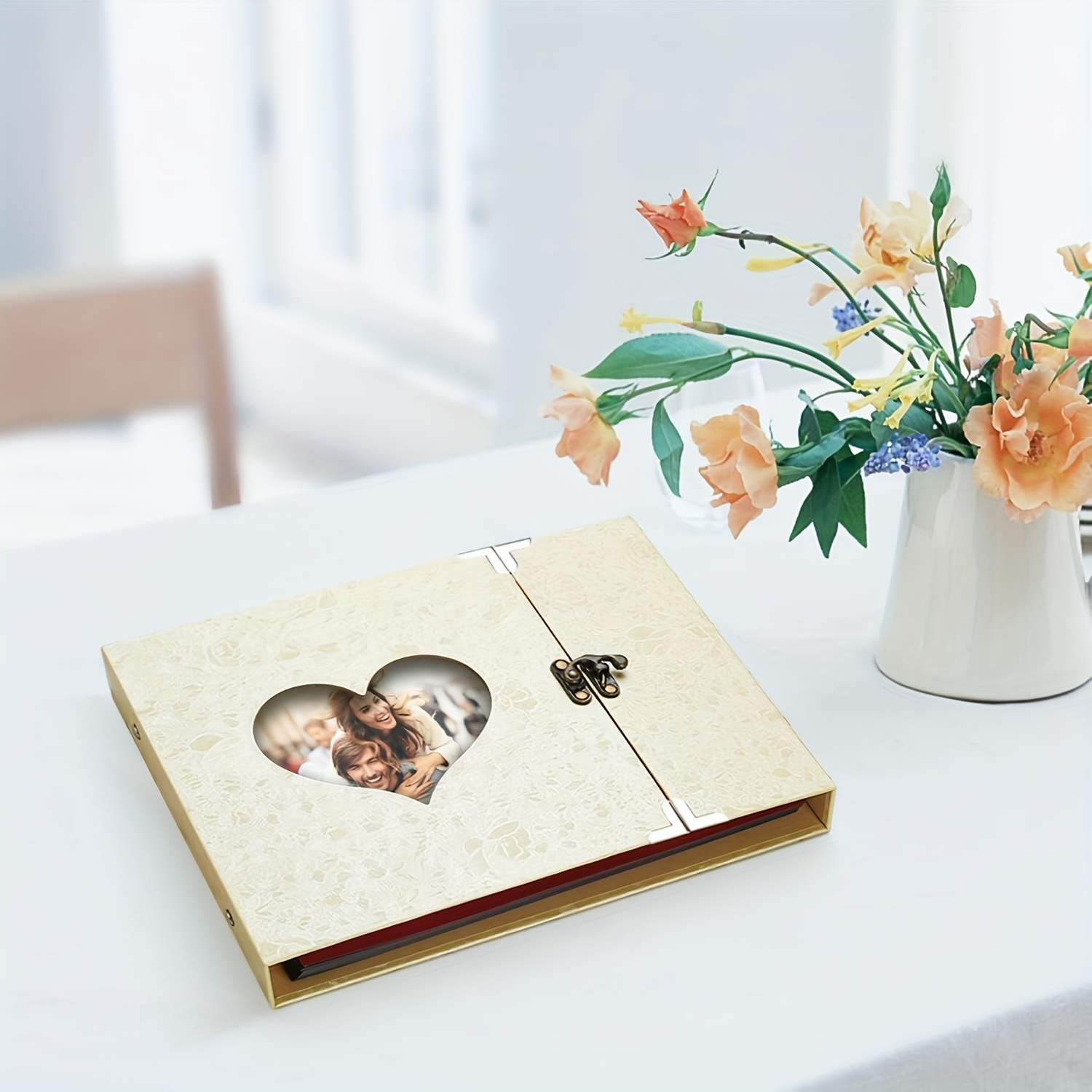 Scrapbook Firbon Handmade Diy Family Photo Album Couple - Temu