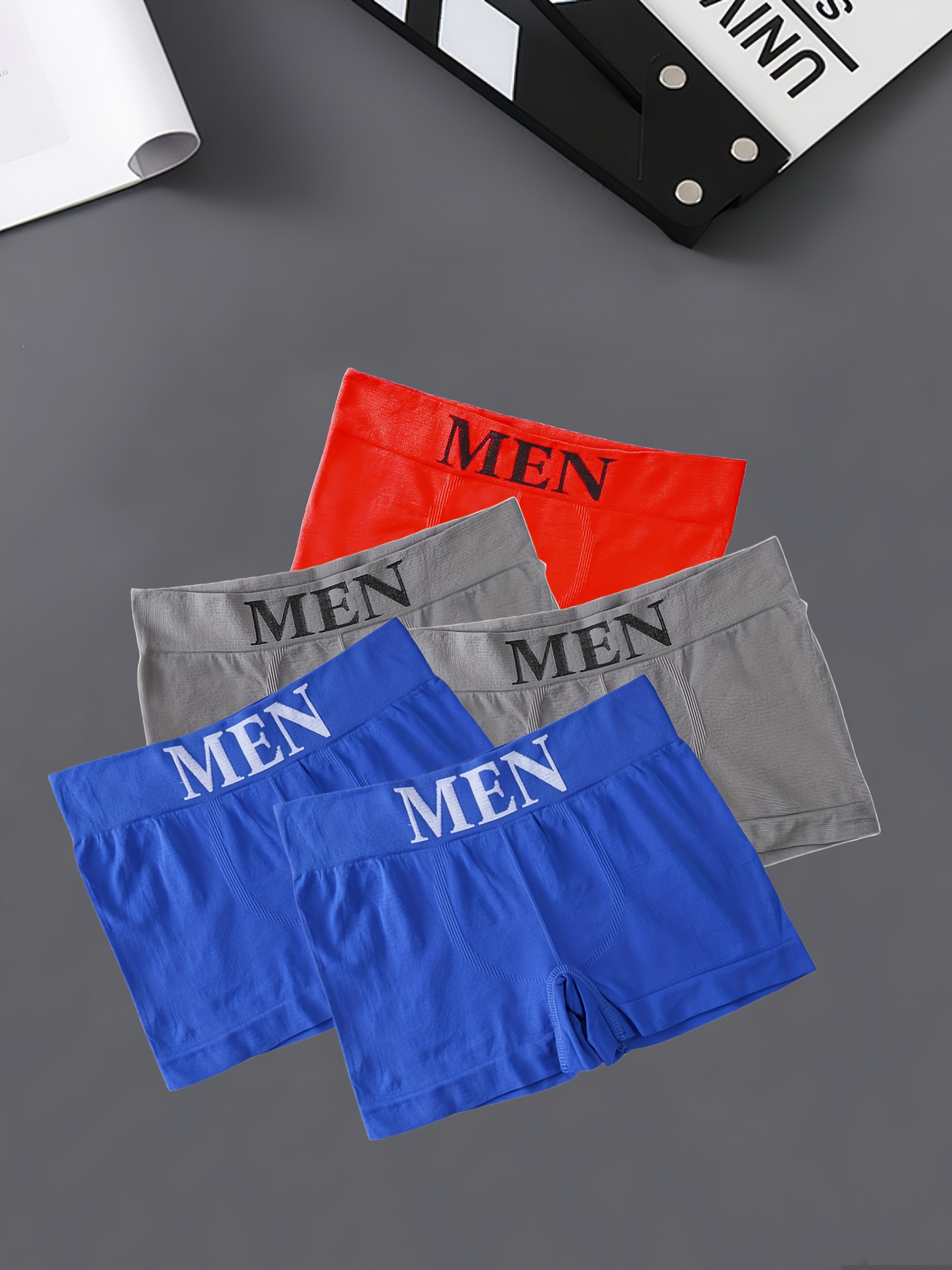 Men's Solid Color Briefs - Temu