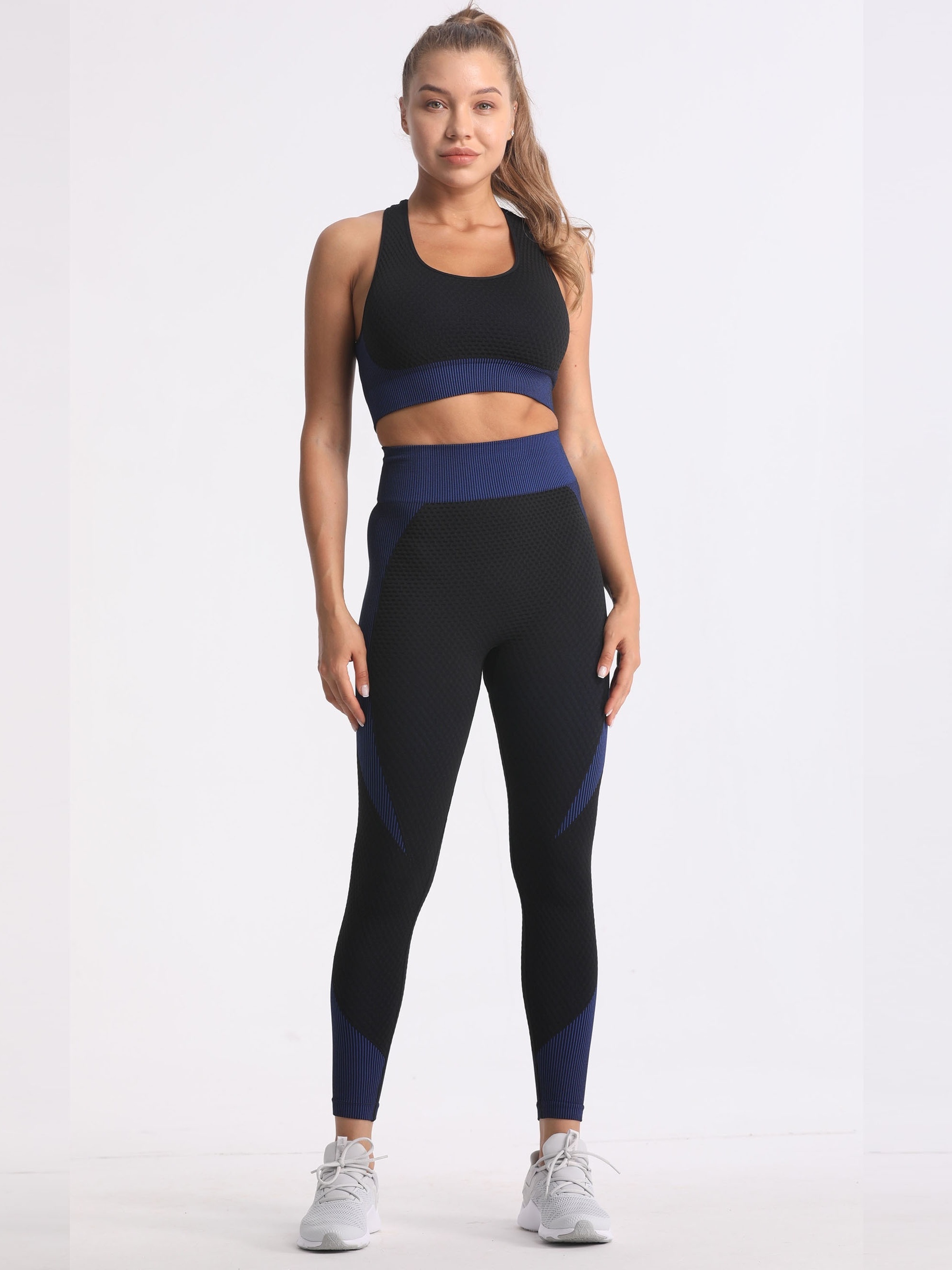 Women Sports Leggings With Padded Sports Bra - Somang Creation at