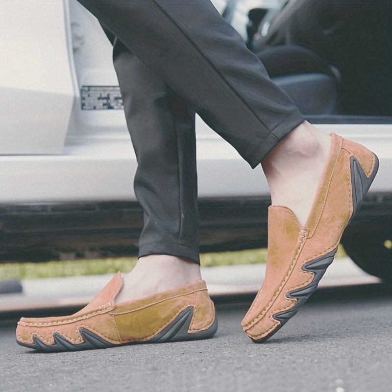 Zapatos Hombre Moda Color Sólido Sin Cordones, Zapatos Casuales Caminar  Aire Libre - Calzado Hombre - Temu Chile