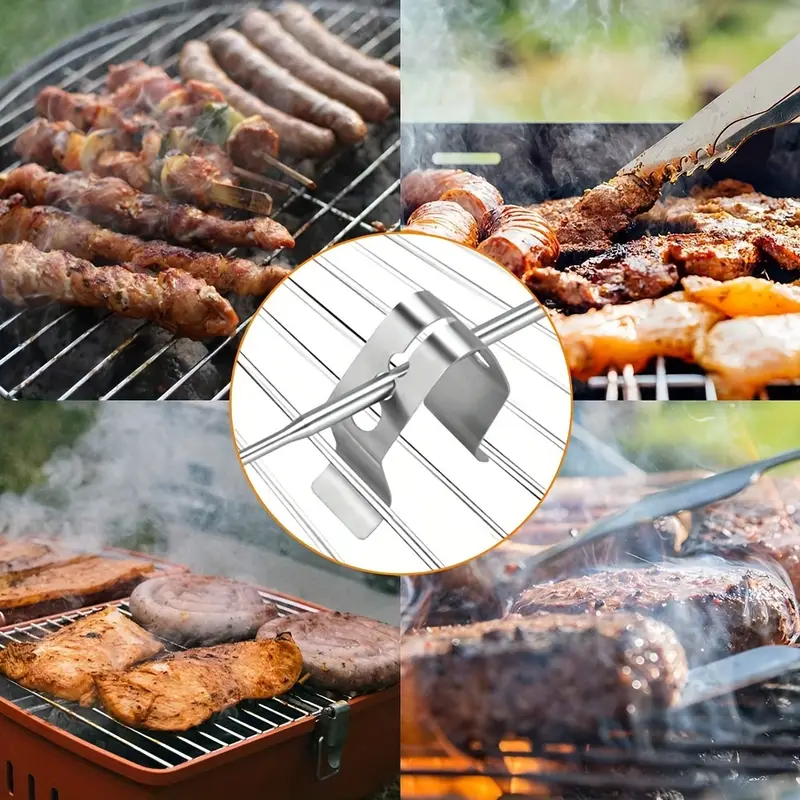 Grill Probe Clip Holder Stainless Steel Meat Grill Temp - Temu
