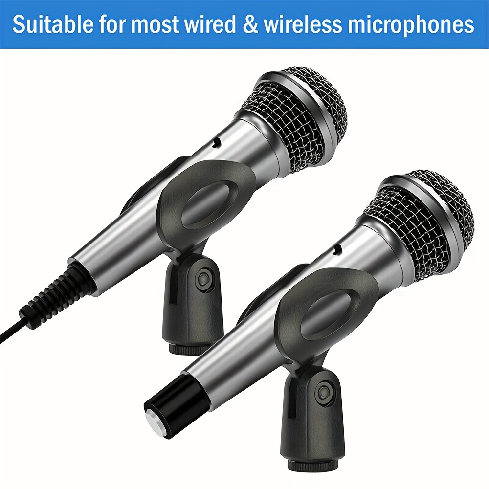 Mic Clip Universal Wired/wireless Microphone Mount Holder - Temu