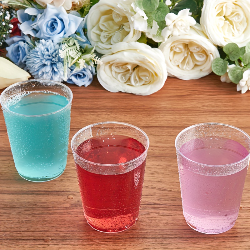 Cups Clear Plastic Party Disposable Glasses Cup Beverage Drinking Wedding  Juice Drinks Elegant Coffee Drink Cocktail