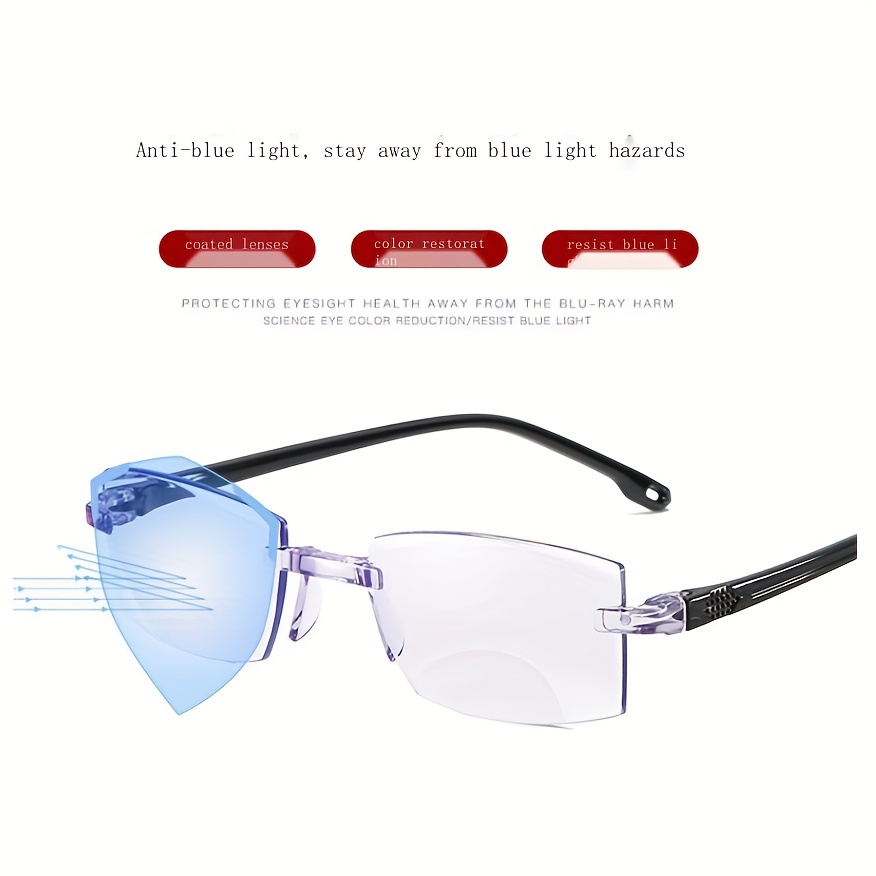 Smart Auto Zoom Presbyopic Glasses with Anti Light Protection