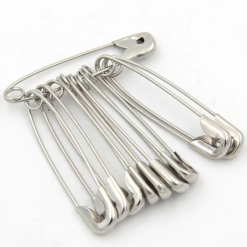 10x/Set Practical Silver Tone Safety Pins Heavy Duty DIY Sewing Tool for  Blanket 