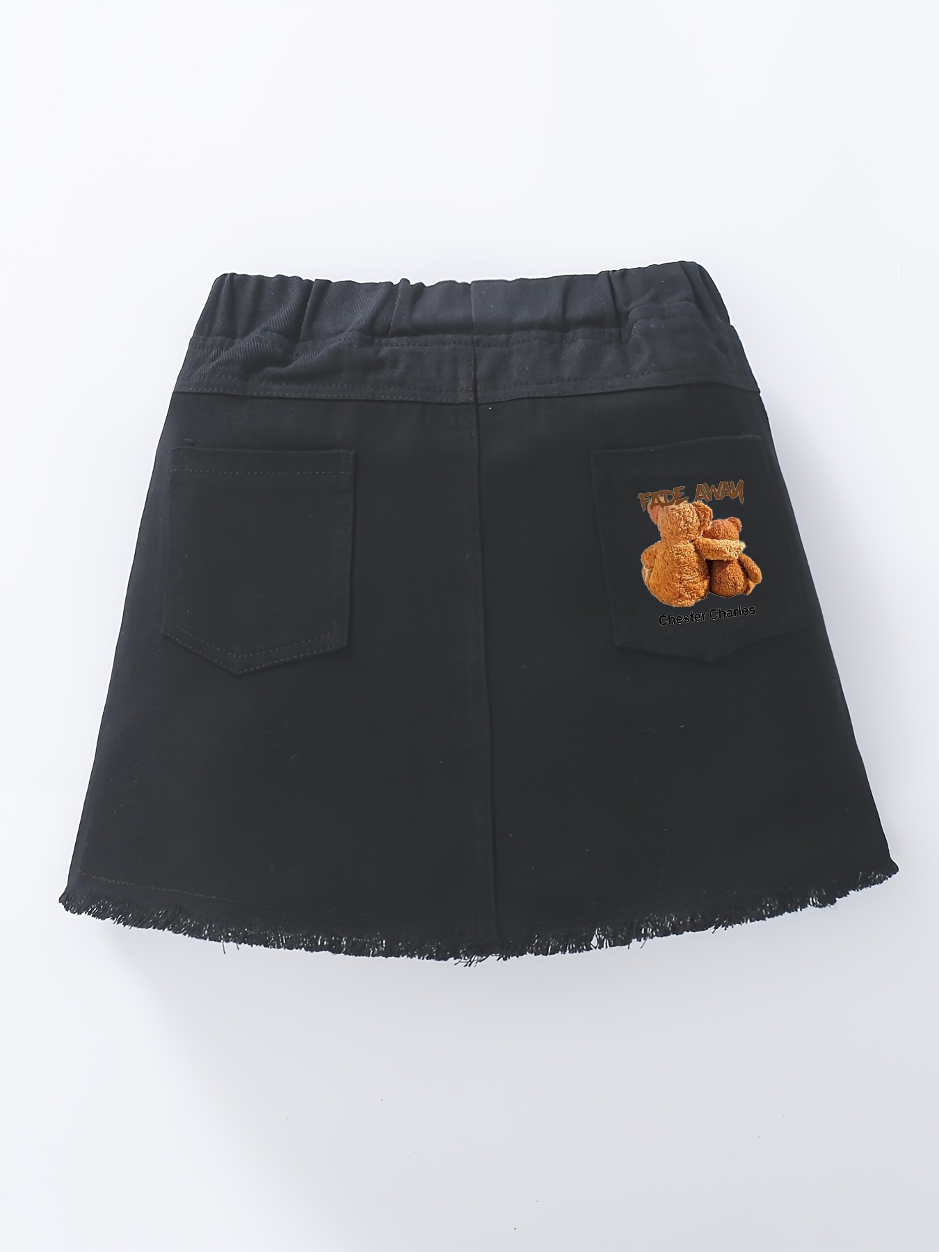 Bear 6pm Smile Graphic 100 Cotton Skirt Girls Comfy Skirt Temu