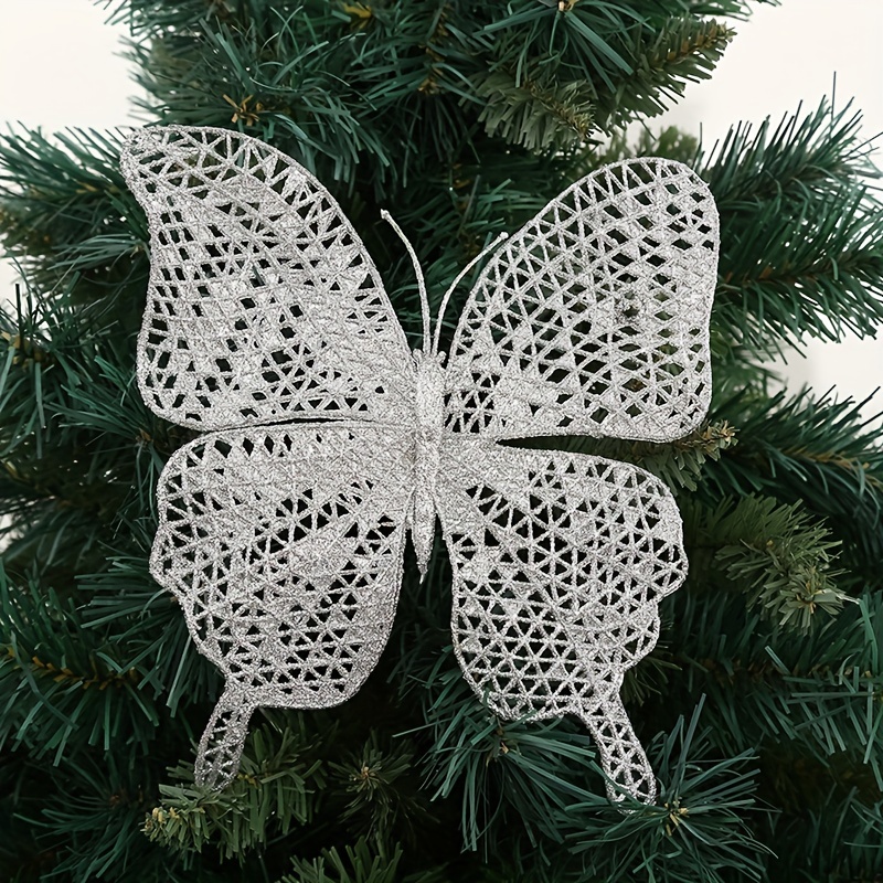 Butterfly Bow Christmas Tree Decoration Large Butterfly Bow - Temu