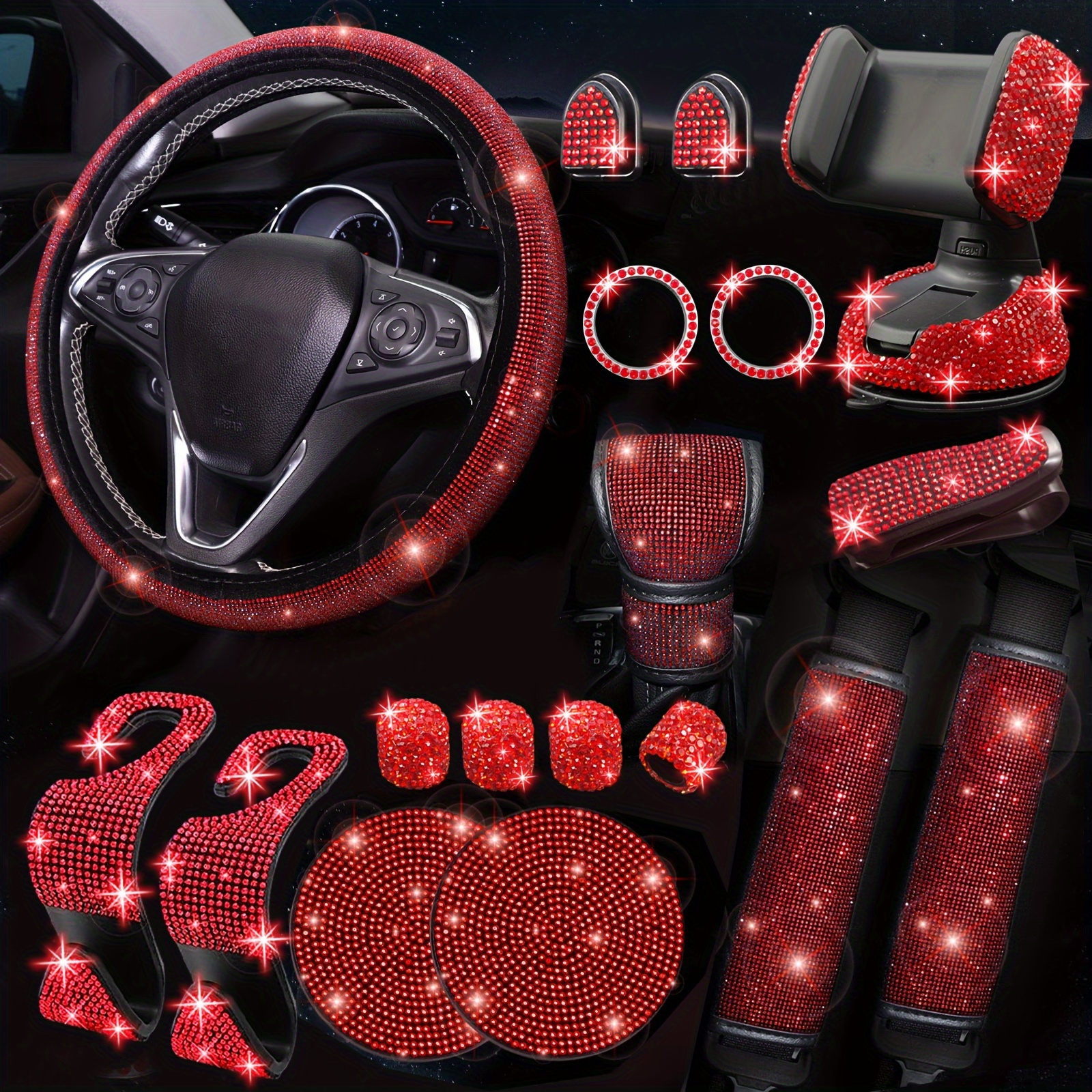 Bling Car Accessories For Women bling Steering Wheel Cover - Temu