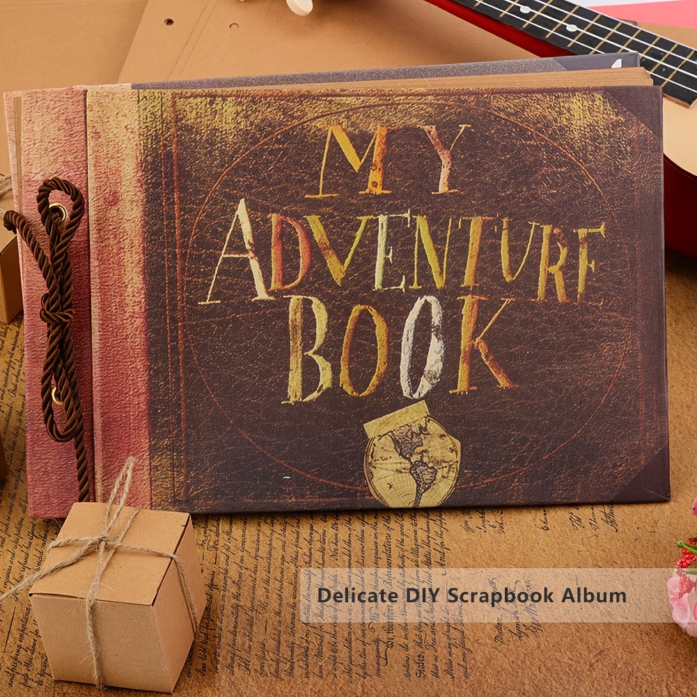 BBwill Photo Album Scrapbook, Our Adventure Book, DIY Handmade Album  Scrapbook Movie Up Travel Scrapbook for Anniversary, Wedding, Travelling,  Baby Shower, etc 