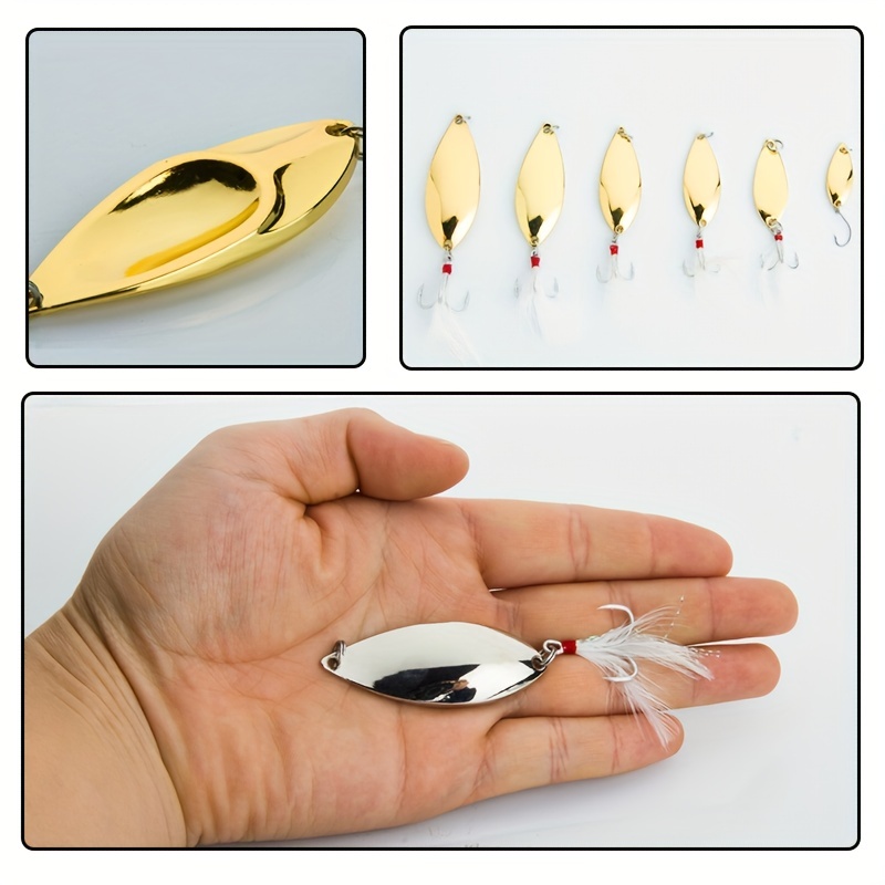 Simulation Leech Spinner Spoon Fishing Lure Artificial Metal - Temu New  Zealand