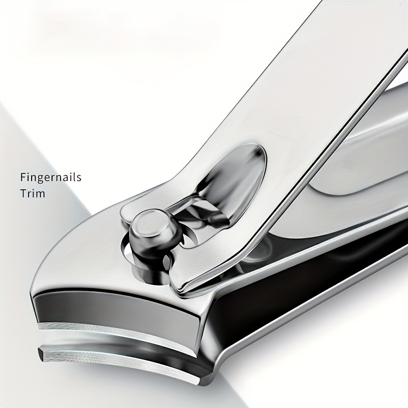 Stainless Steel Slanted Edge Nail Clippers Nail Trimmer For - Temu