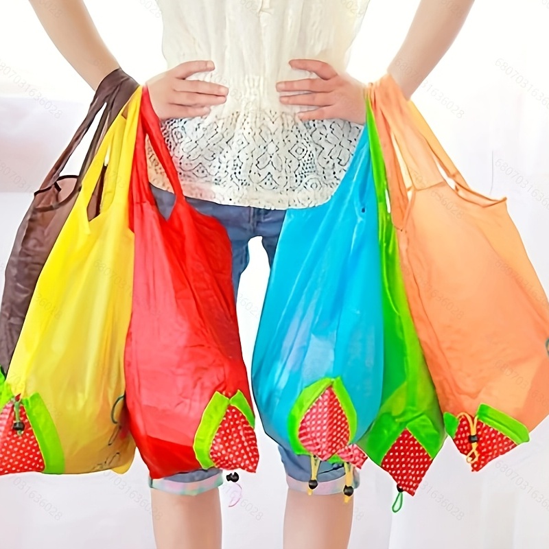 Foldable Shopping Bag 'Strawberry