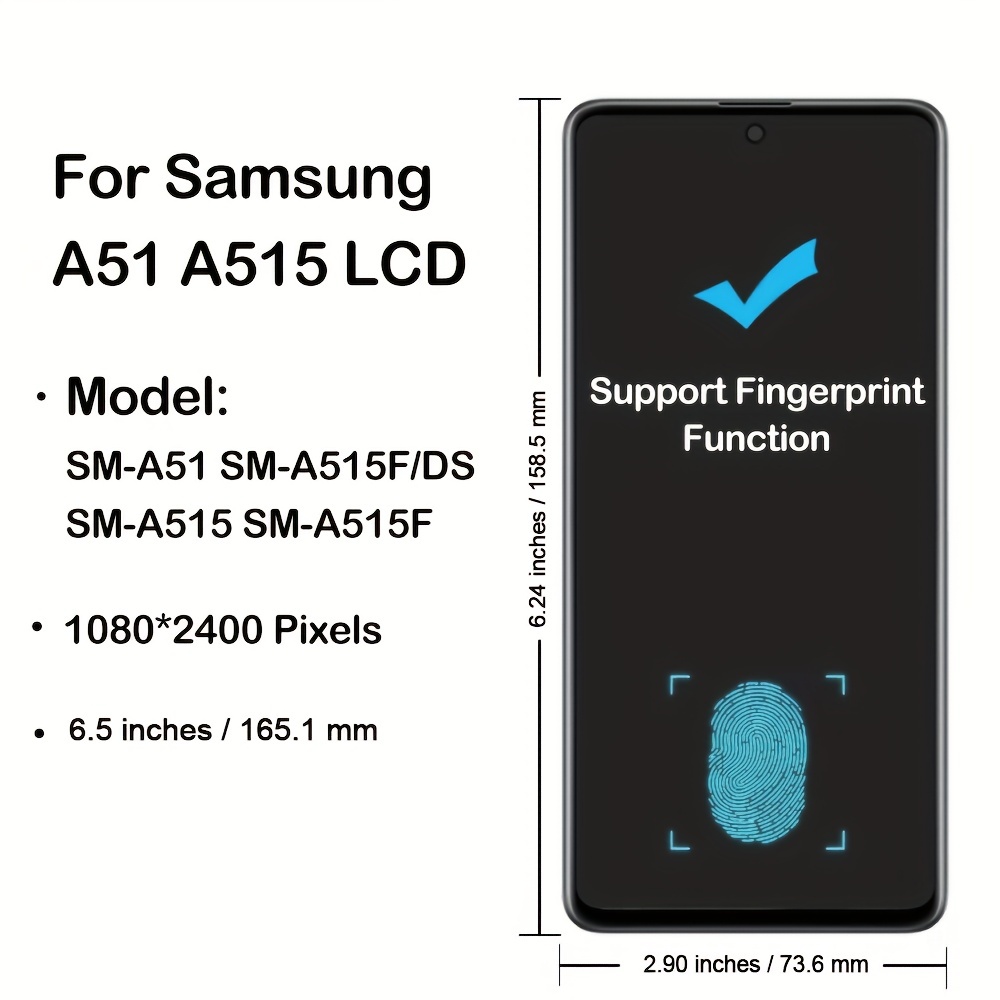 Kit de réparation d'écran Super Amoled pour Samsung Galaxy A51