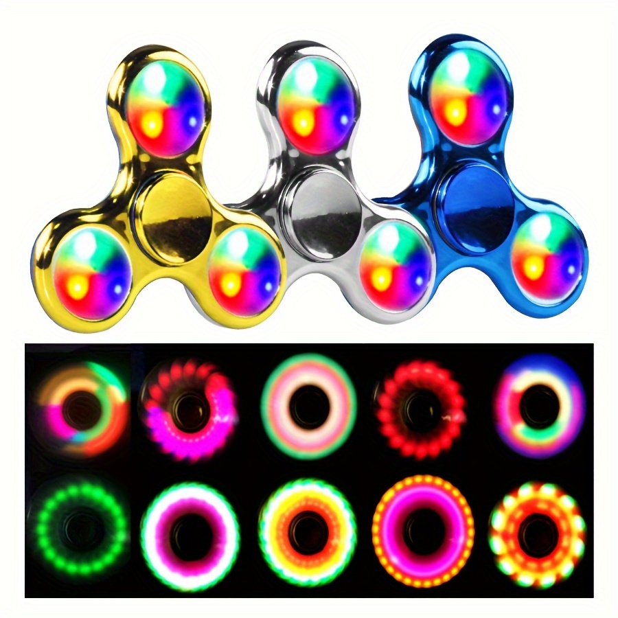 Creative Led Light Luminous Fidget Spinner Magnetic Gyro - Temu Canada
