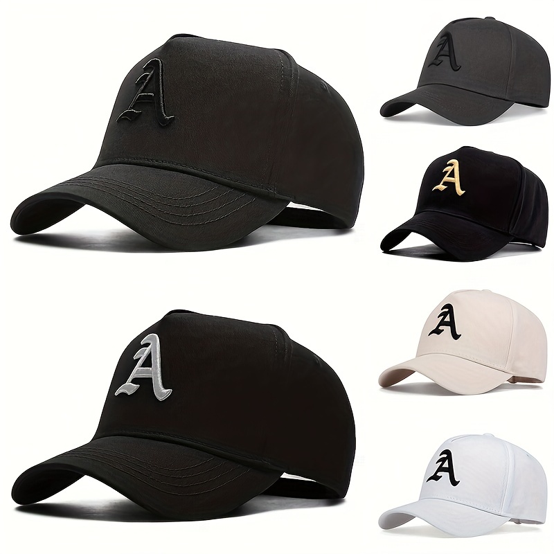 Gothic A Embroidery Baseball unisex Hip Hop Sun Hat Adjustable Couple Dad Hats for Women Men,Mens Baseball Temu