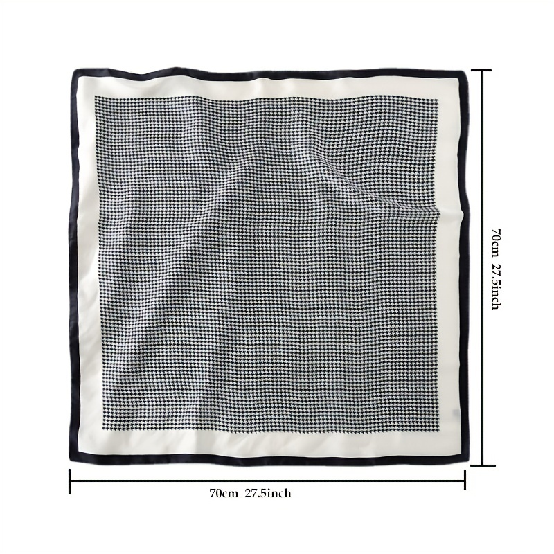 Silk Feeling Head Scarf for Women Lightweight Square Bandanas