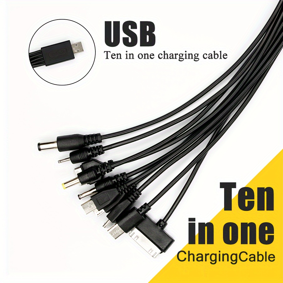 

New Multi-functional One-to-ten Data Cable Suitable For A Variety Of Charging Devices