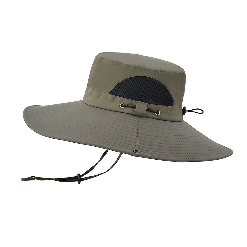 protection Summer Bucket Hat Army Green Wide Brim Sun Hat Fishing Hat Pot  hat