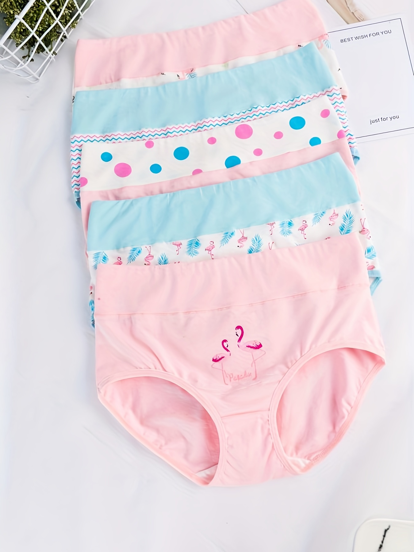 Kids Infant Baby Girls Underpants Cute Cartoon Print Top Underwear