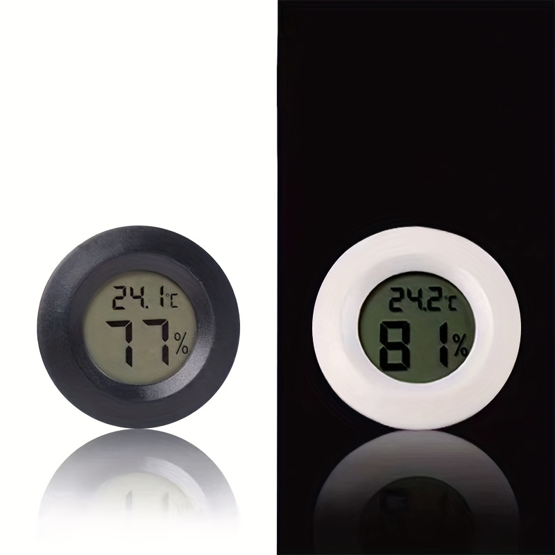 Round Embedded Electronic Thermometer Hygrometer Mini Temperature