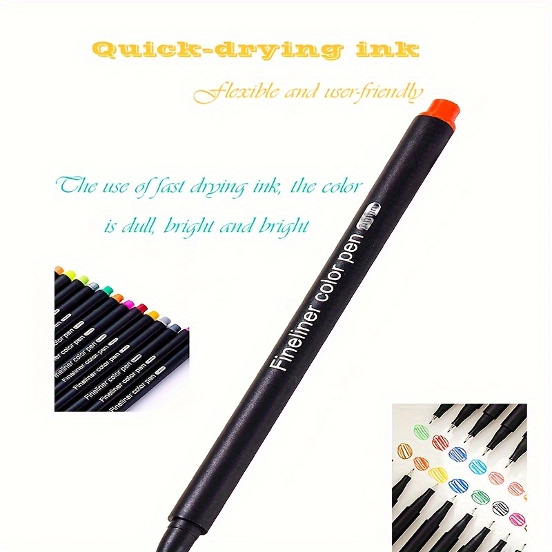 Multi Needle Drafting Pen Set Black Color Ink Art Marker - Temu