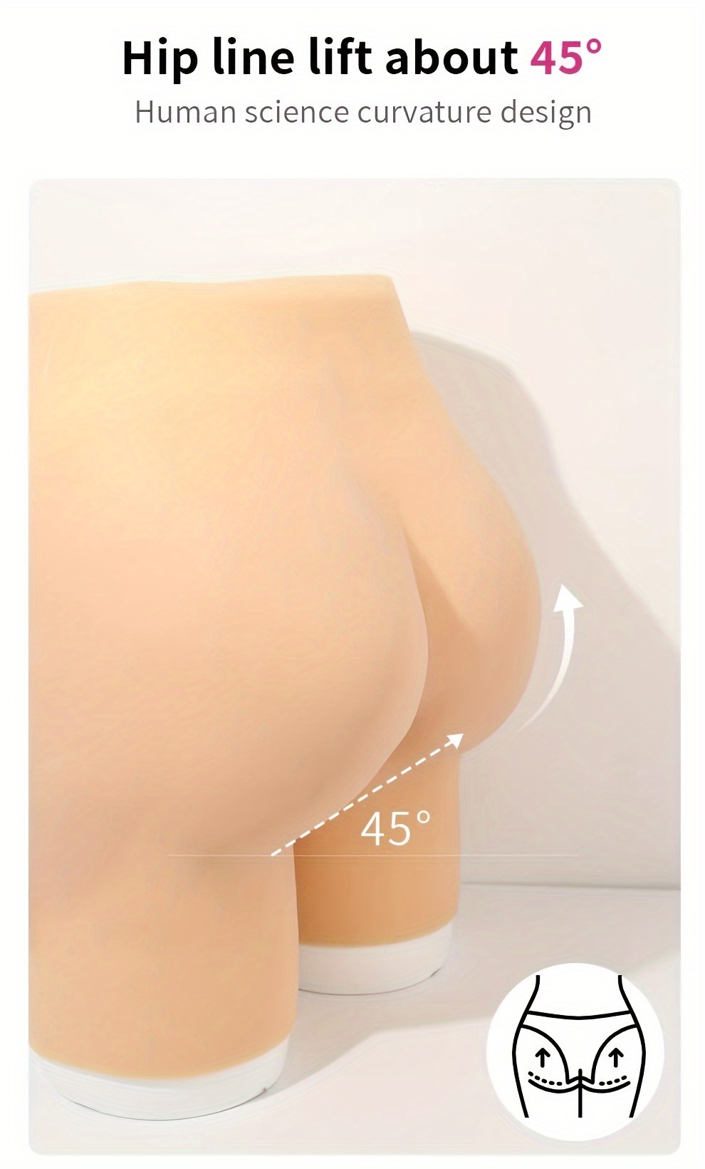 Silicone Buttock Pants Bum Hips Padded Panties Buttock - Temu