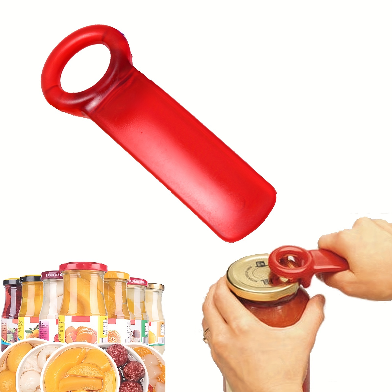 Latest Jar Opener, Bottle Opener Ring Pull Can Opener Kit For Weak Hands,  Elderly, Arthritis Sufferers (1set, Multicolor) -t