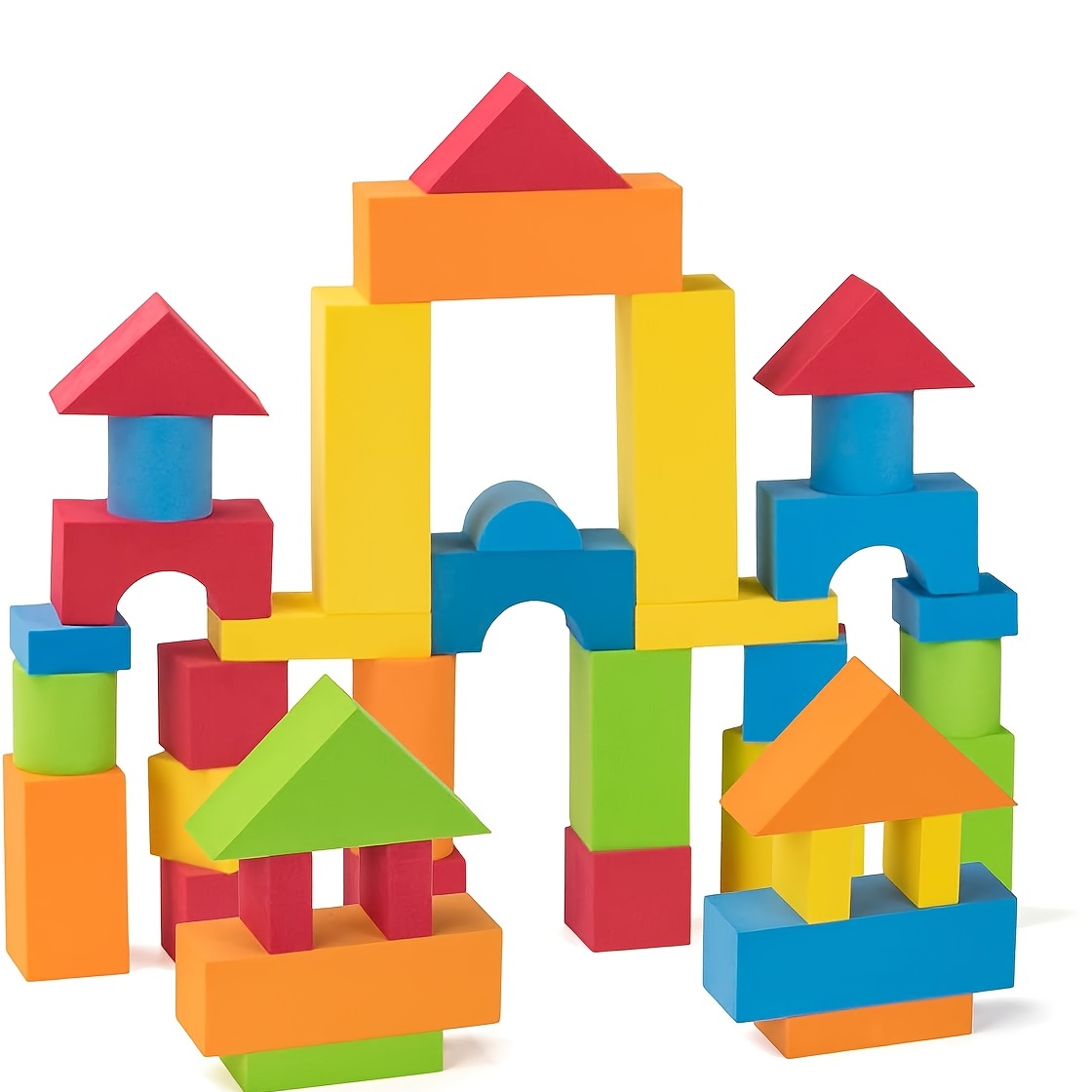 1Set Silicone Baby Toys Building Blocks Building Cubes For
