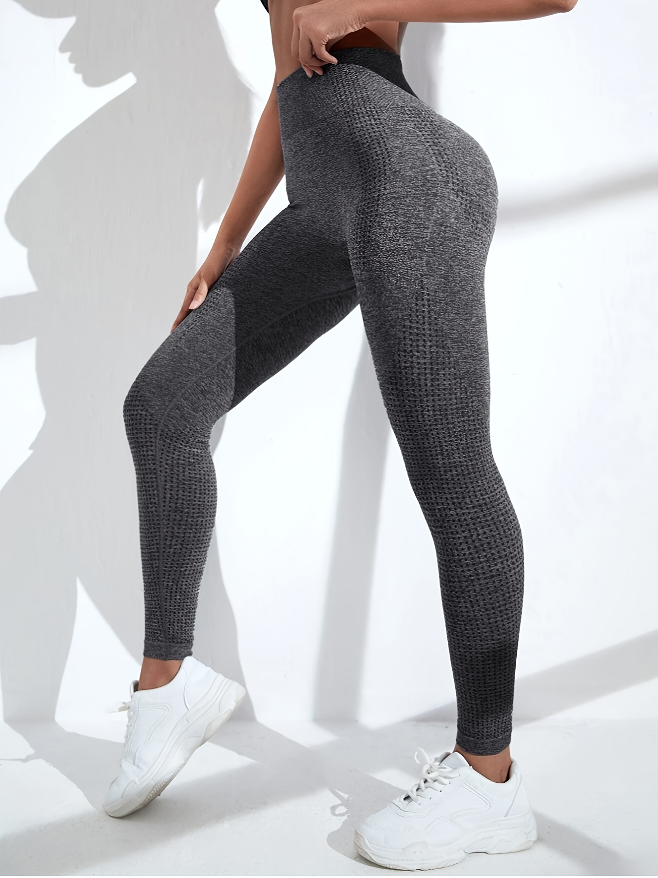 Seamless High Elastic Sports Tights Fitness Hip Pants - Temu