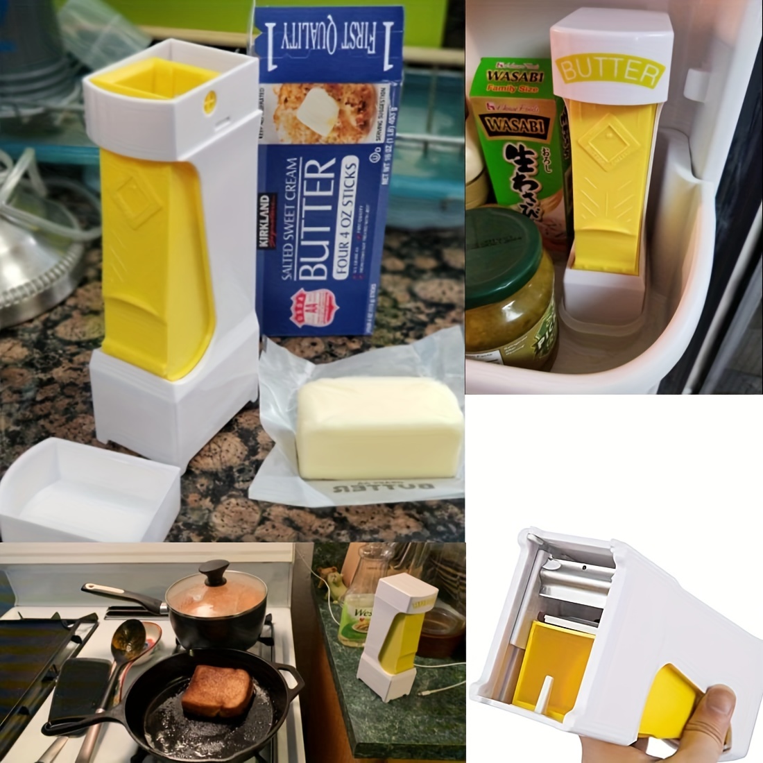1 Set Butter Cut Crisper Box, Butter Slicer Cutter, Butter Cutter Slicer  And Dish, Butter Slicer, Butter Slicers For Butter Squares