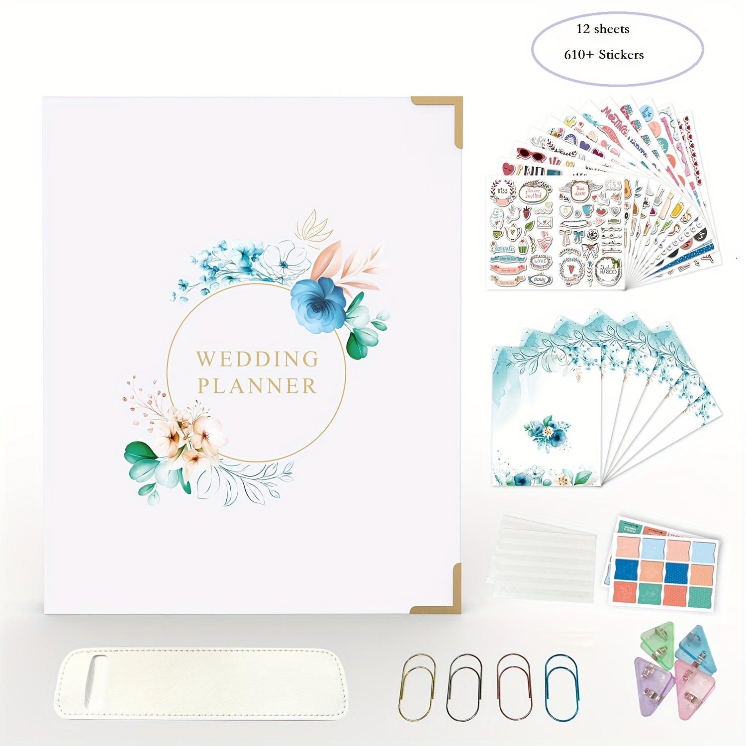 Wedding Planning Book Elegant Wedding Planner Book Organizer - Temu