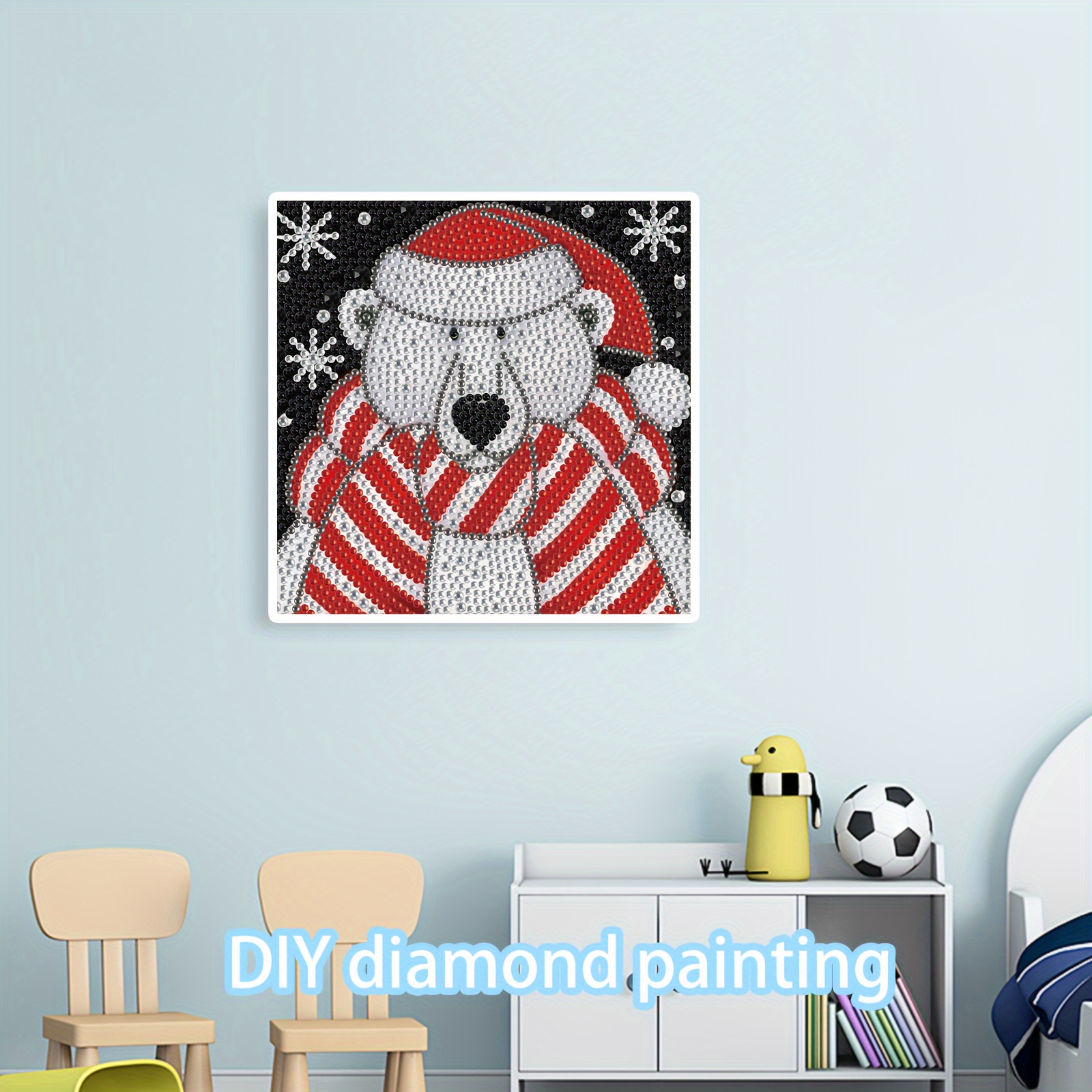 Diamond Painting Kits For Kids Christmas Bear Diamond Art - Temu