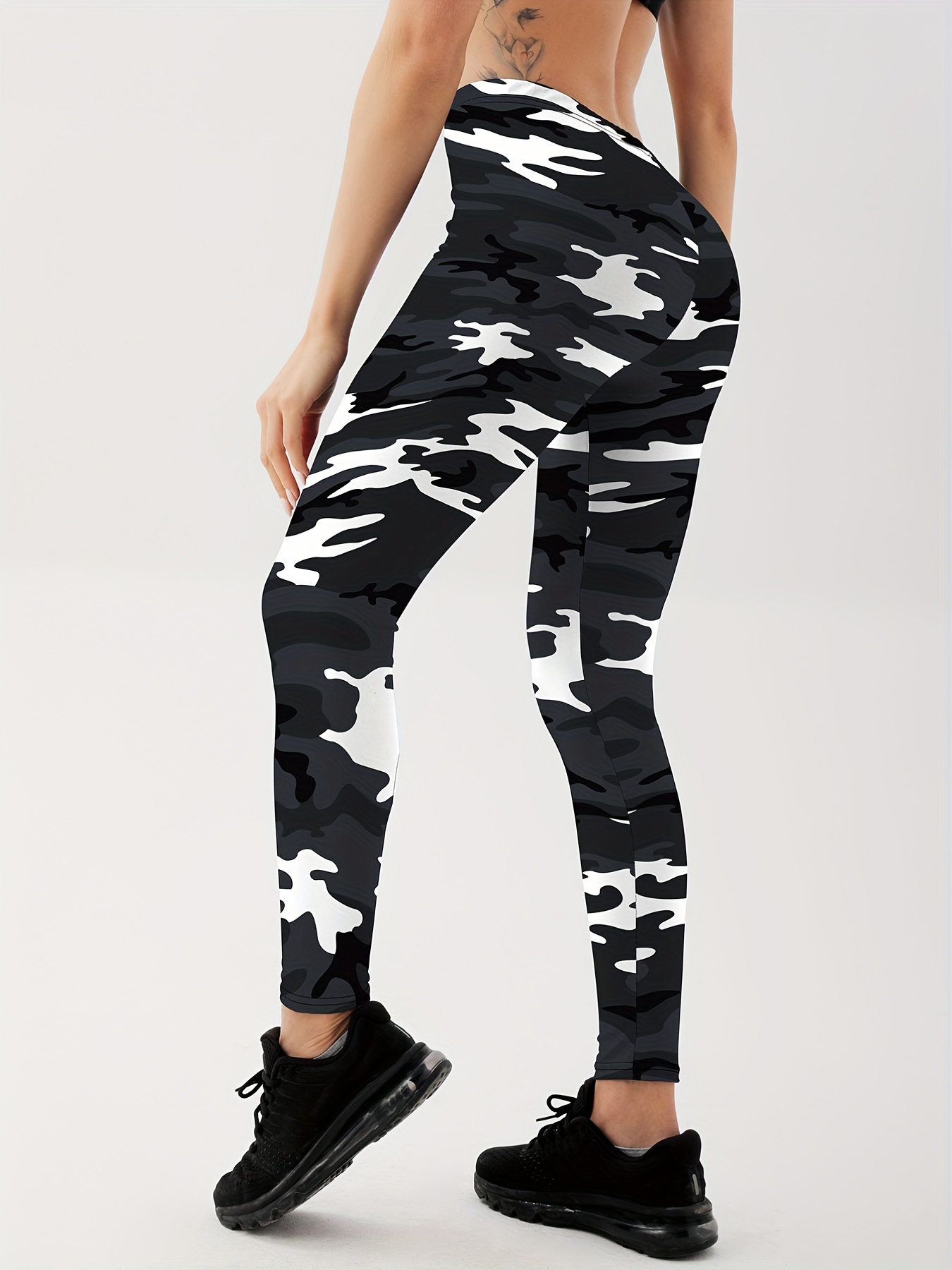 White camo leggings