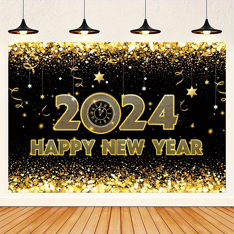 2024 Décoration de fête du Nouvel An Bonne année Bannière Photo
