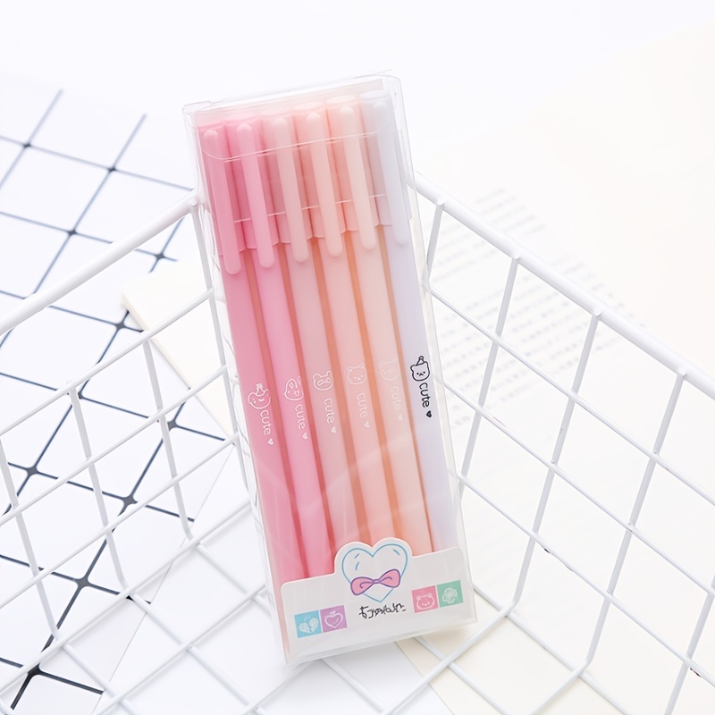 School Supplies Stationery Pens  Gel Pens Kawaii Morandi Cute - 6 Pcs/set Cute  Gel - Aliexpress