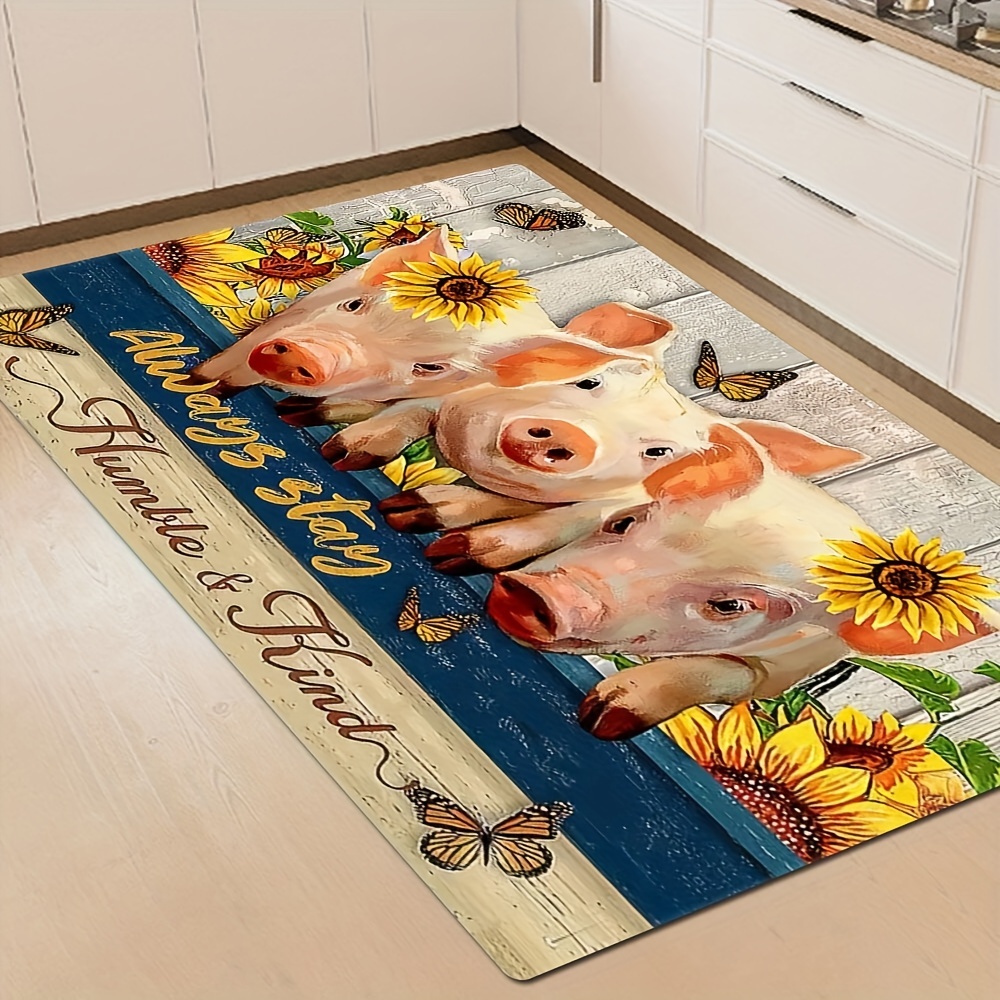 Farmhouse Kitchen Rugs Anti Fatigue Cushioned Kitchen - Temu