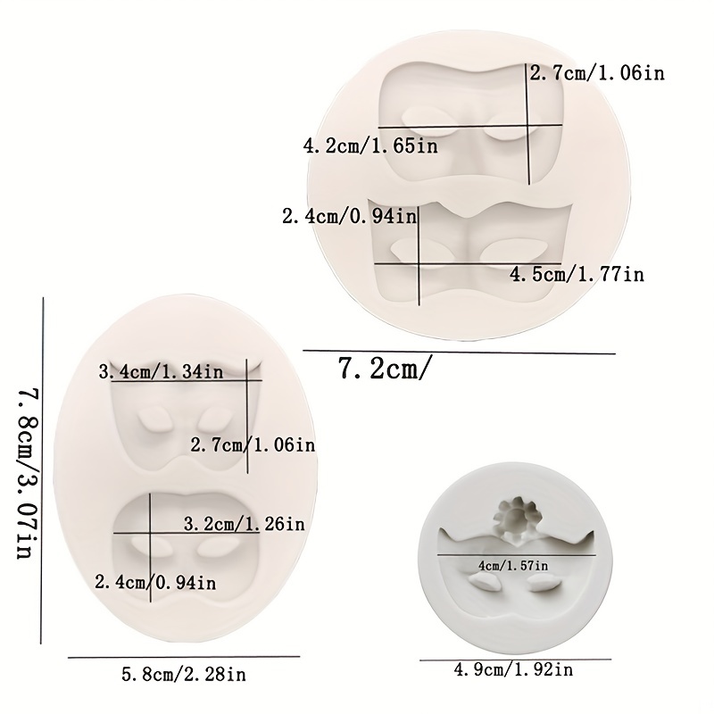 1pc Maschera Mascherata In Silicone Strumento Torte Fondant - Temu Italy
