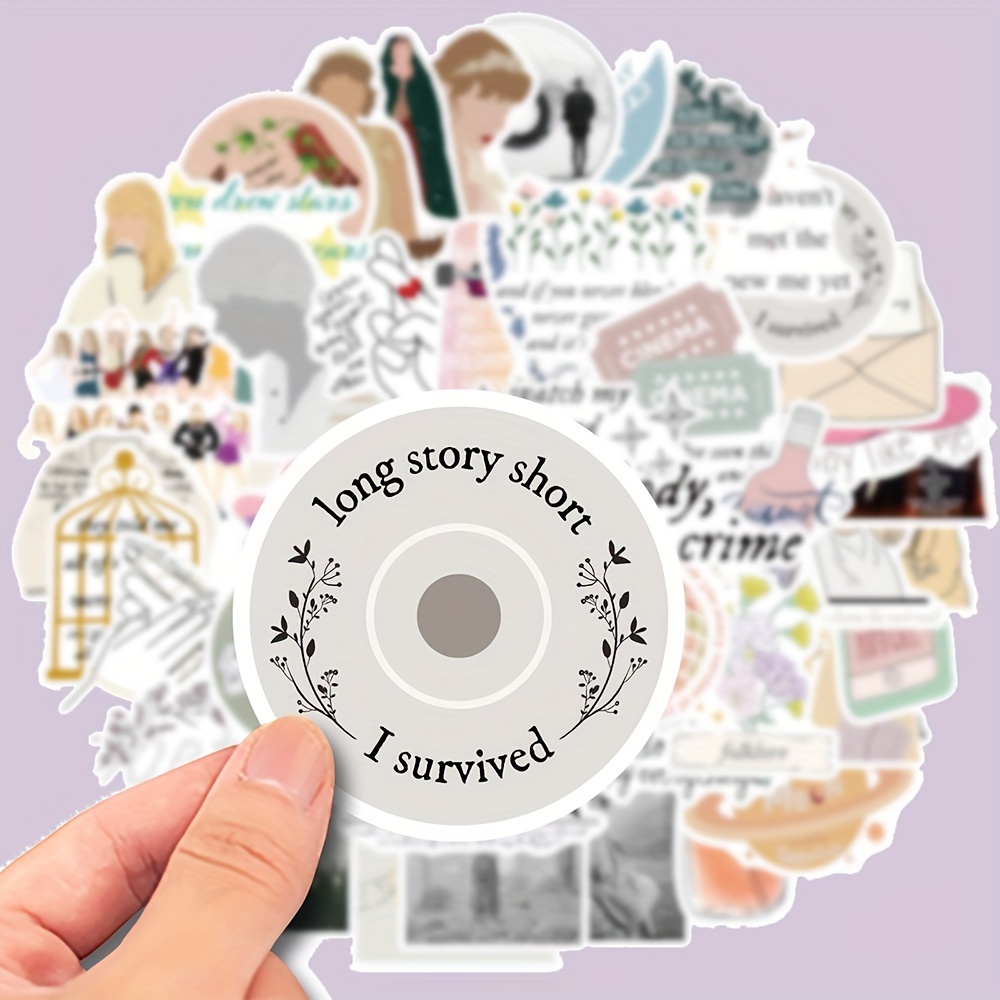 Taylor Swift Stickers-2  Taylor swift letras de canciones, Diario libro de  recuerdos, Pegatinas bonitas