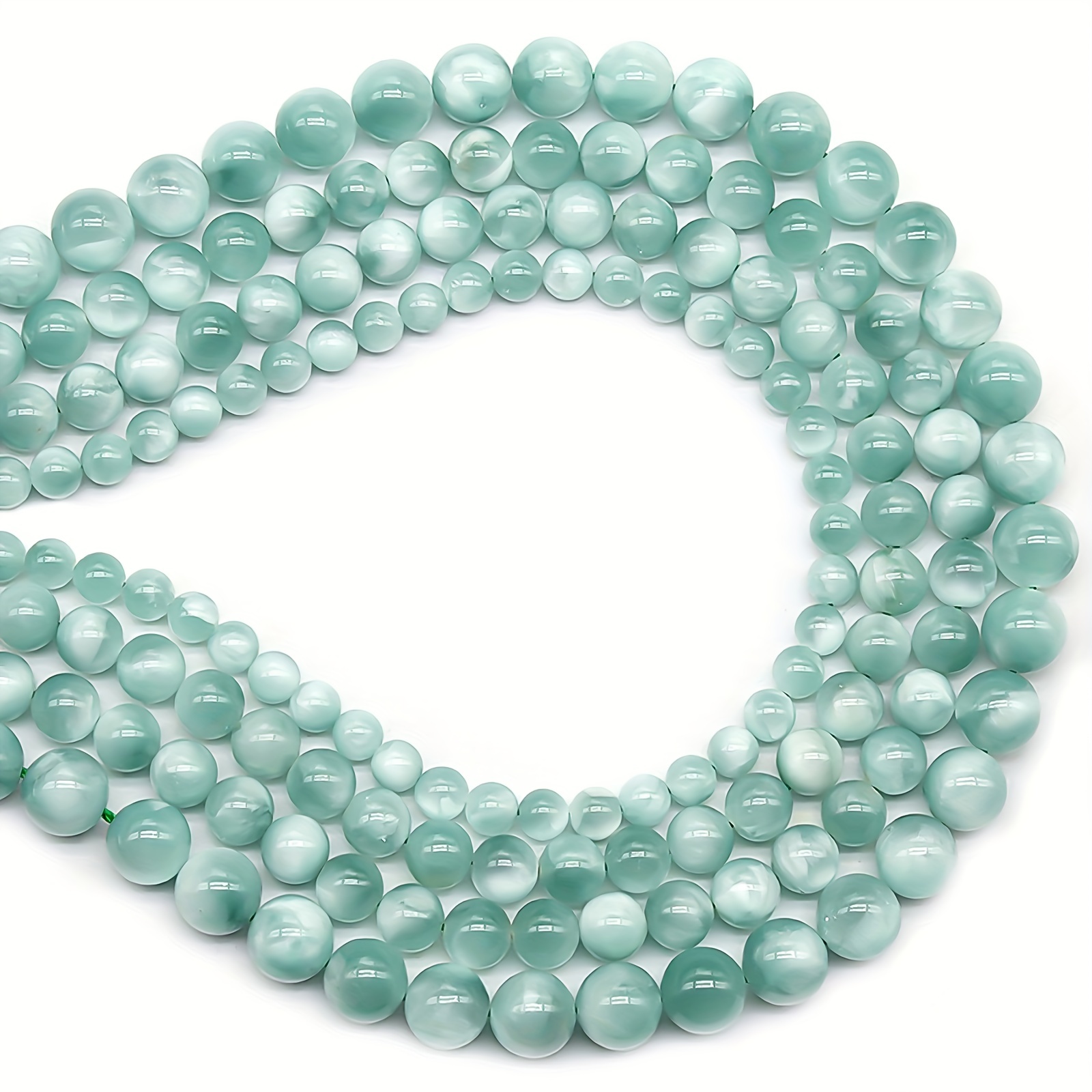 Anneau silicone menthe - Perles pour bijoux