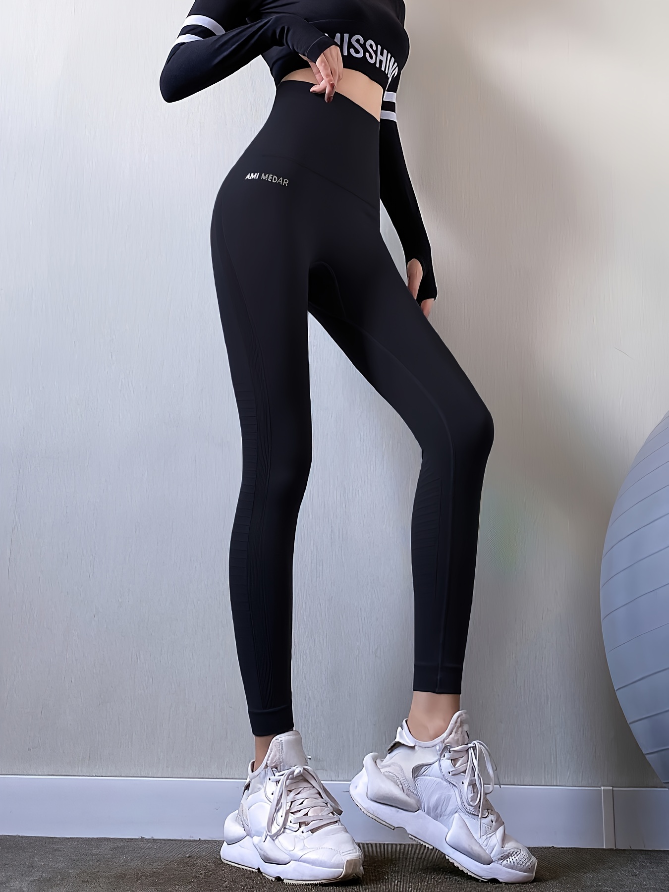 Seamless High waisted Yoga Leggings Mesh Breathable Workout - Temu