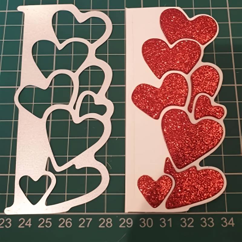 Love Heart Frame Metal Cutting Dies – Scrapbooking, Embossing, Card Making Stencils (Carbon Steel)