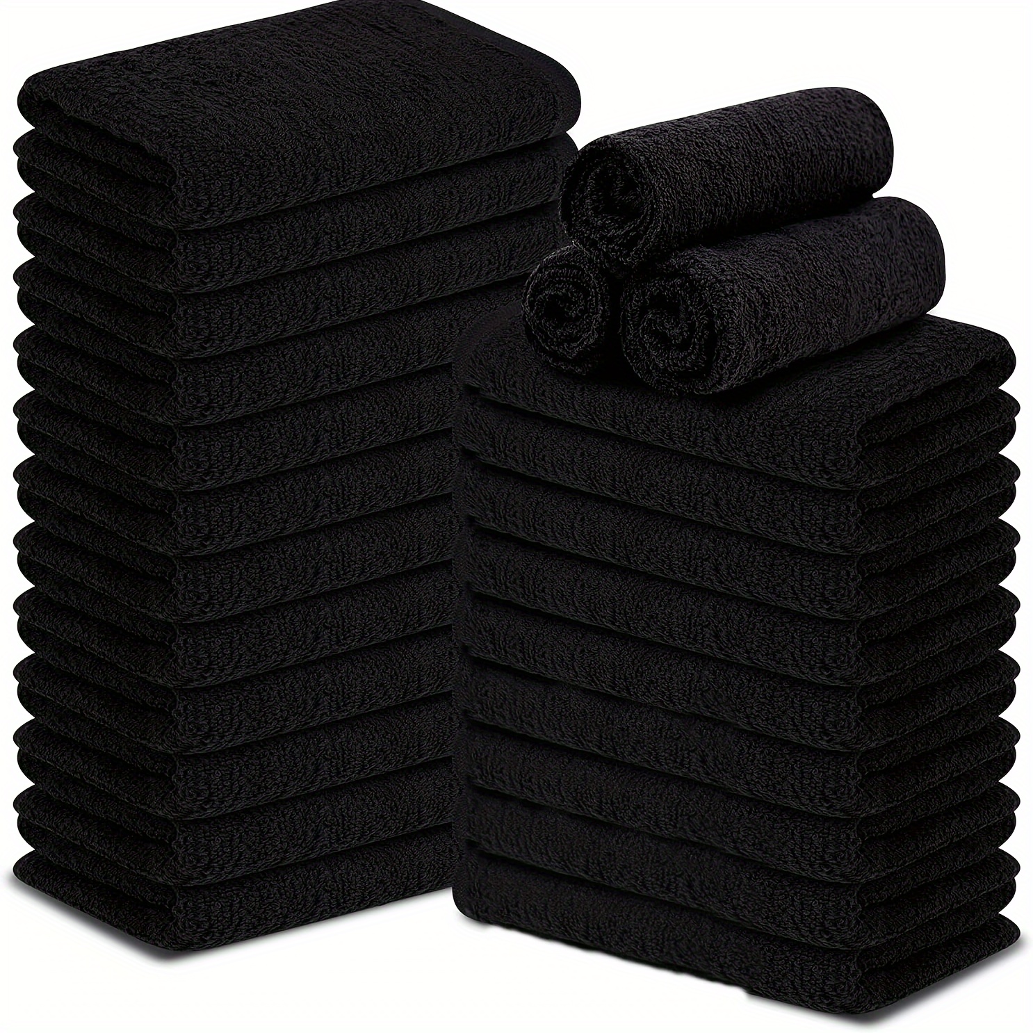 

6pcs Makeup Remover Towel Set, Strong Water Absorption, Soft Towel For Bathroom, Spa, And Gyms