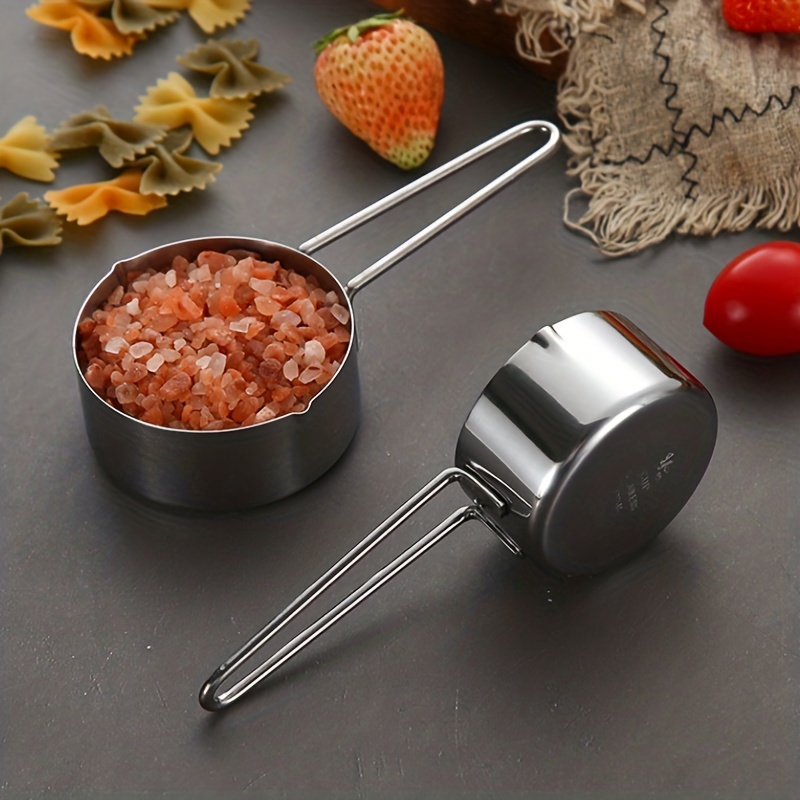 Stainless Steel Measuring Cup Kitchen Scale Measuring Spoons Scoop Baking  Cooking Teaspoons Sugar Coffee Measuring Tools Set 