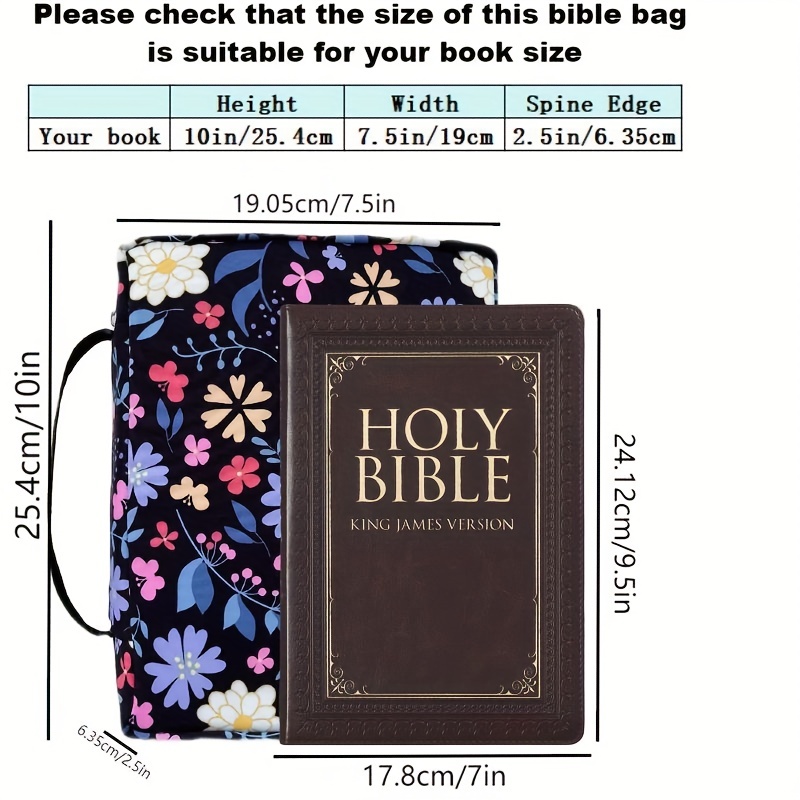 Bible Cover With Bookmark Bible Case For Women Bible Book - Temu