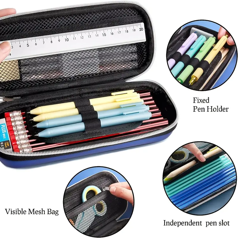 Back School Pencil Case Pen Box Students Waterproof 3d Large - Temu