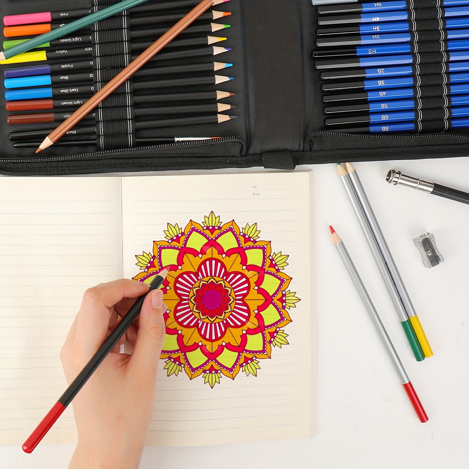 50pcs Drawing Sketching Painting Pencil Kit Art Set for Teens